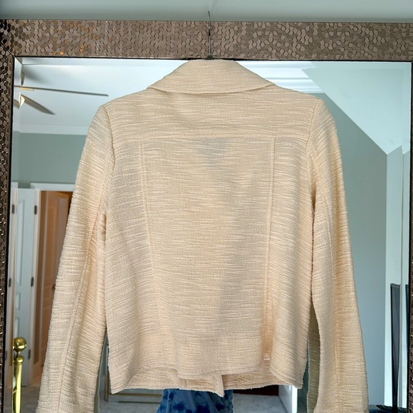 NWOT Max Studio Military Moto Asymmetrical Zip Jacket. Small - Picture 3 of 8